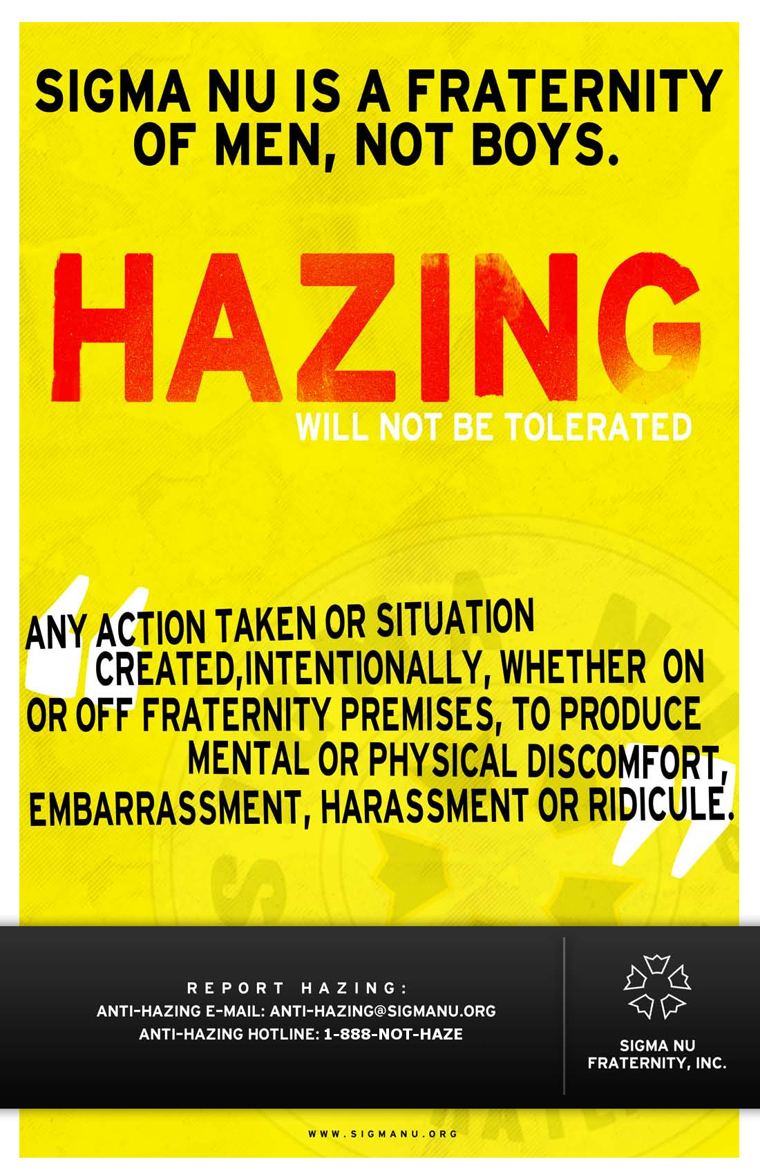 Anti-Hazing Poster