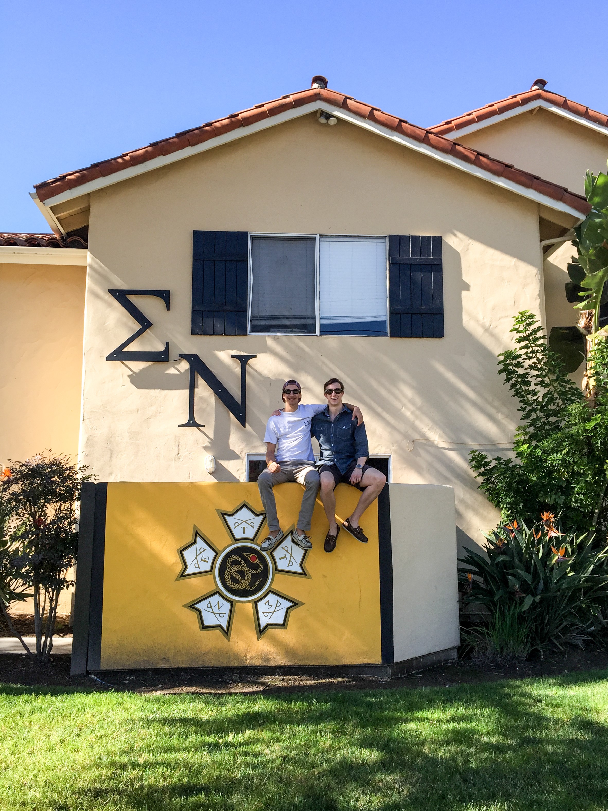 James and Adrian at UCSB House